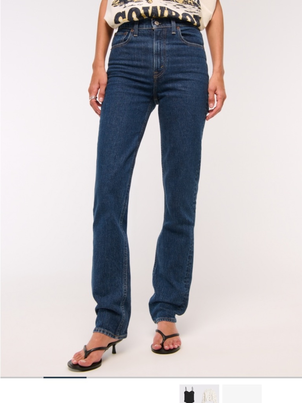 Abercrombie Ultra High Rise Slim Straight Jeans